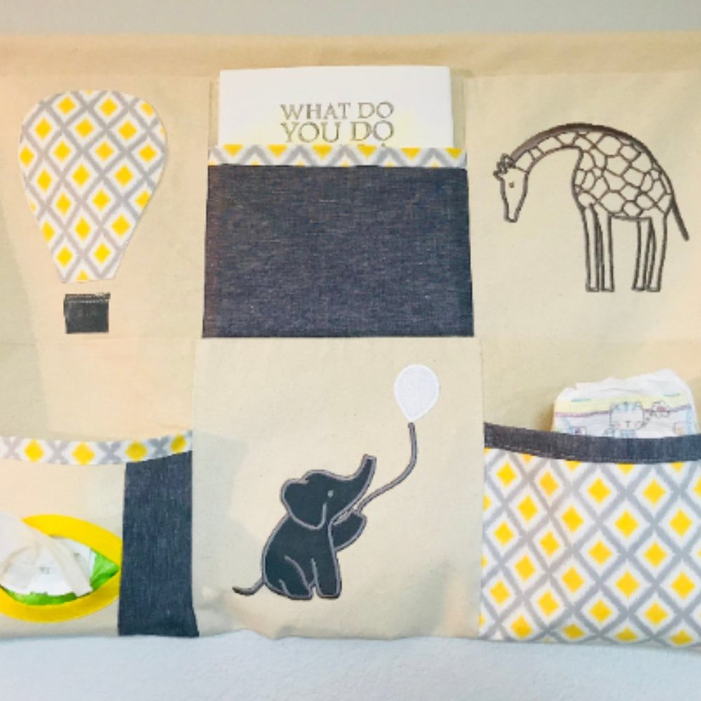 Baby/Kids Wall Art/Storage - Zoo Animals Theme